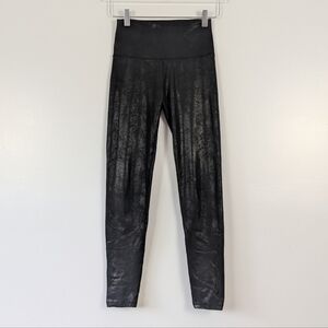 Offline By Aerie Shiny Black High-Waisted Leggings Women's Small